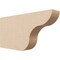 Ekena Millwork 2in. W x 6in. H x 12in. L Carmel Woodgrain TimberThane Rafter Tail, Primed Tan RFTUR02X06X12CARRCPR - alternate 1